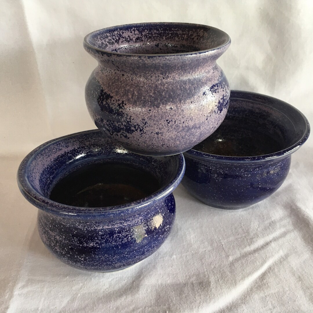 Blue Lilac Stoneware Bowls | Etsy (UK)