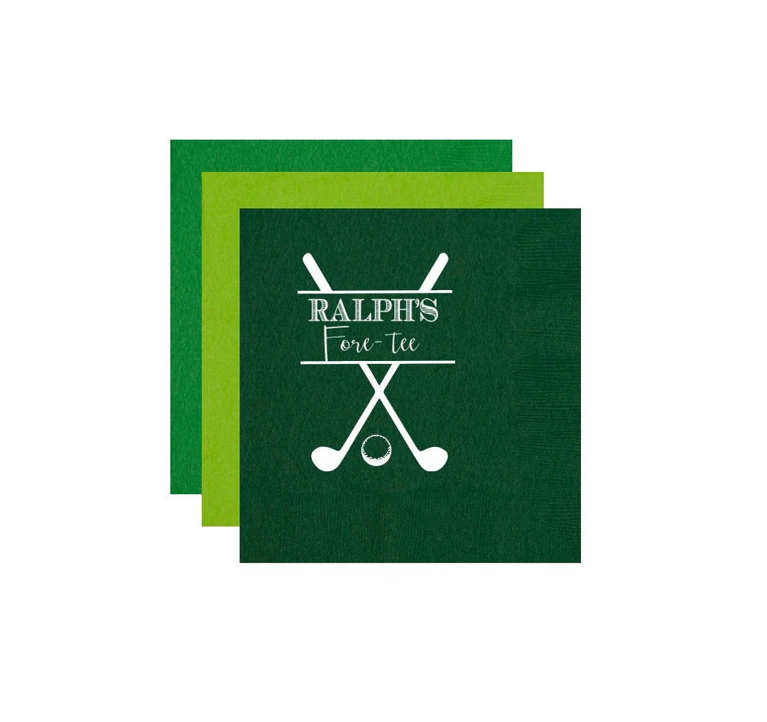Golf birthday party, Golf birthday napkins, 40th birthday party napkins, Guys birthday party favo... | Etsy (US)