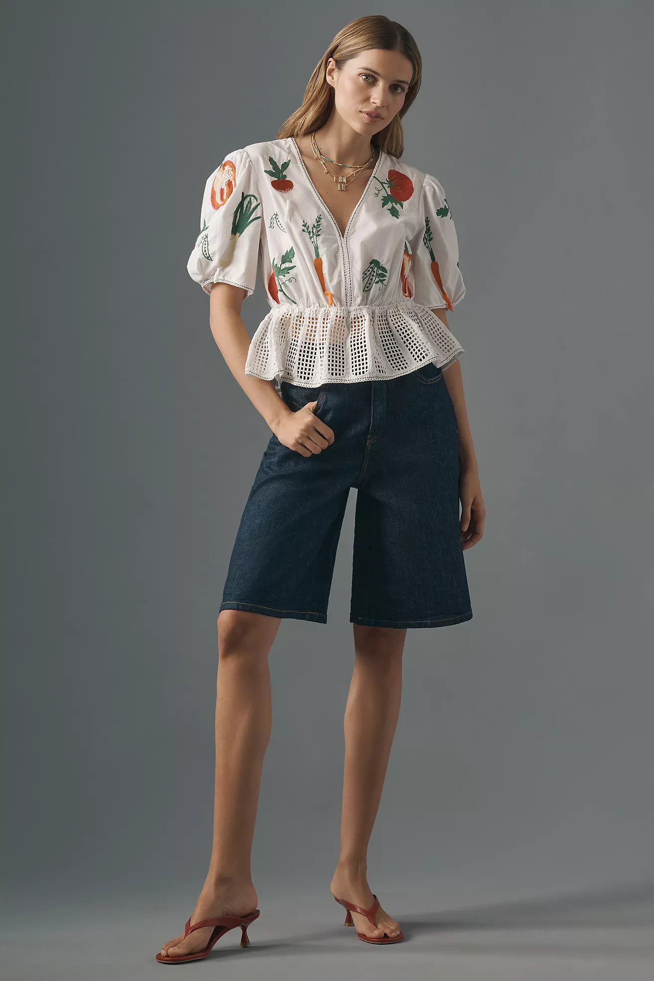 Pilcro Bermuda Denim Shorts | Anthropologie (US)