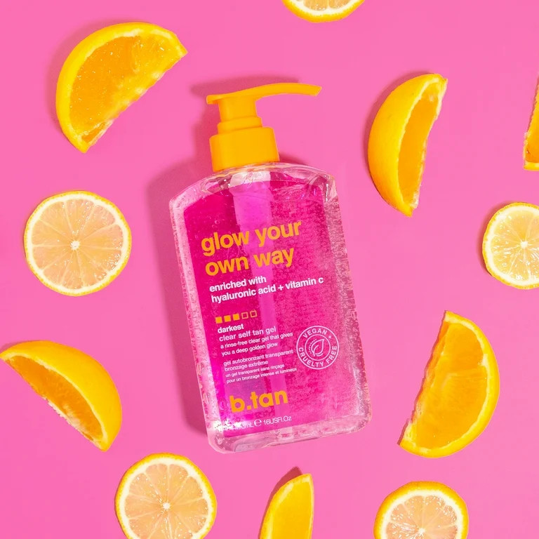b.tan Glow Your Own Way Clear Self Tan Gel enriched with hyaluronic acid + vitamin c, no rinse re... | Walmart (US)
