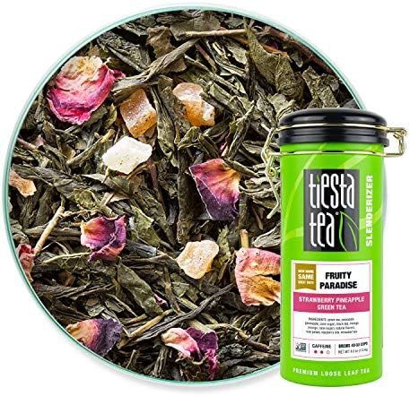 Amazon.com : Tiesta Tea - Fruity Paradise, Loose Leaf Strawberry Pineapple Green Tea, Medium Caff... | Amazon (US)