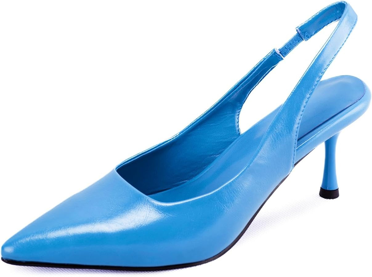 heelchic Women Kitten Heels Pumps Dress Shoes | Amazon (US)