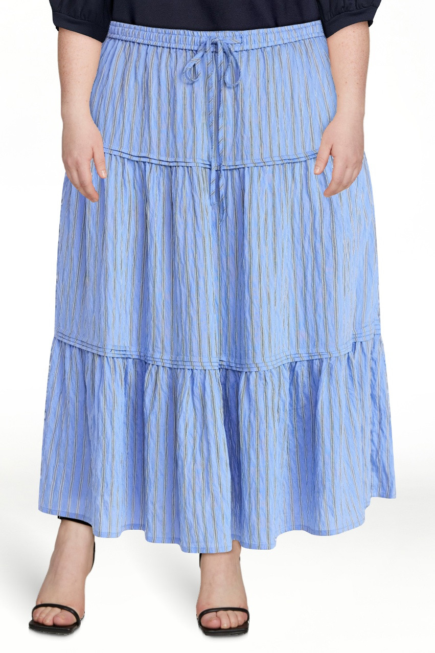Time and Tru Women's Tiered Print Midi Skirt, Sizes XS -XXXL | Walmart (US)