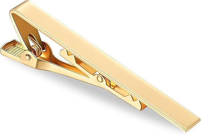 FATASH Mens Tie Clip, Stainless Steel & Minimalist Design Neck Tie Accessory, Classic Square Edge... | Amazon (UK)