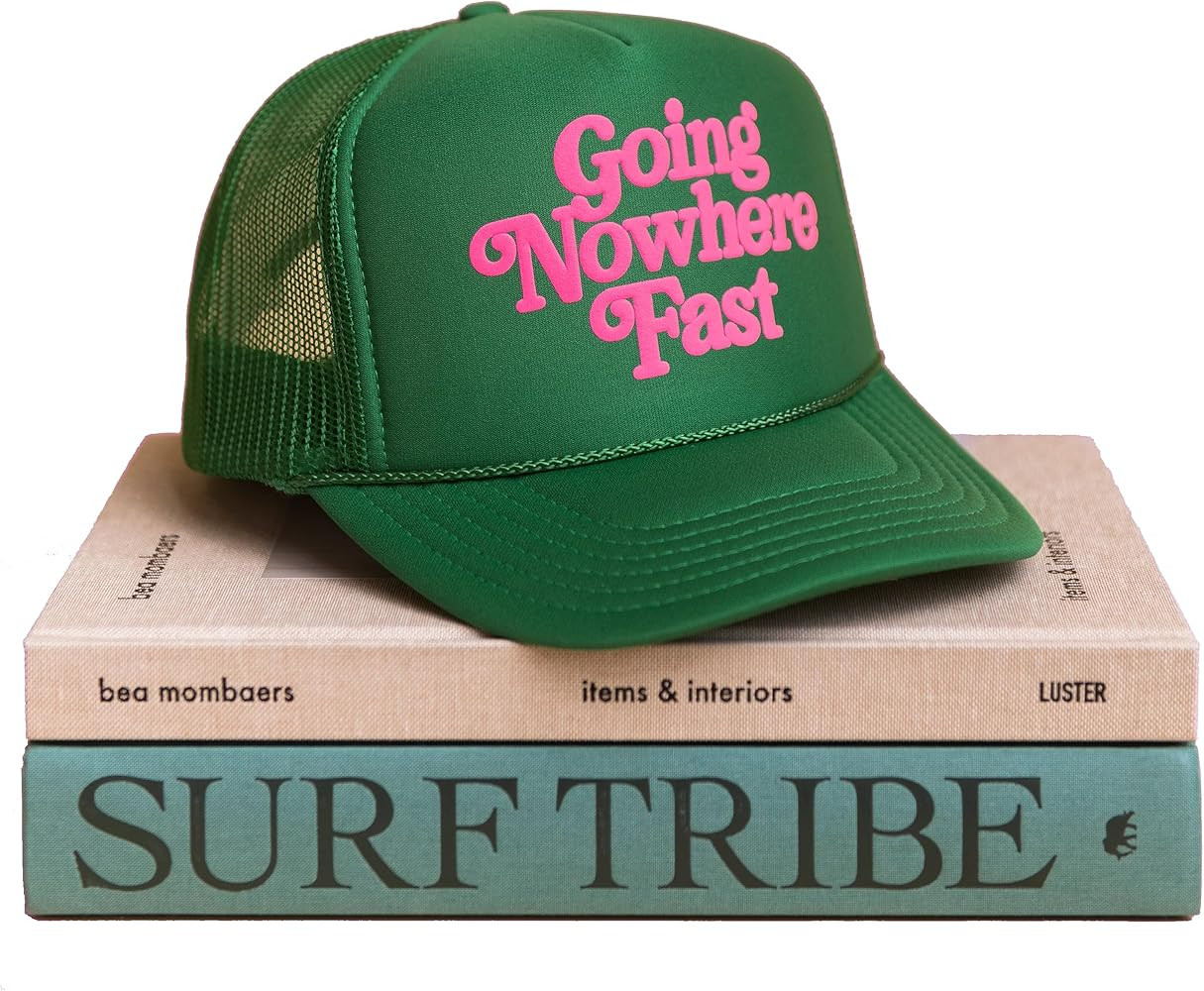 Going Nowhere Fast Trucker Hat - Trendy Vintage Cowgirl Cowboy Y2K Graphic Snapback Cap for Women... | Amazon (US)