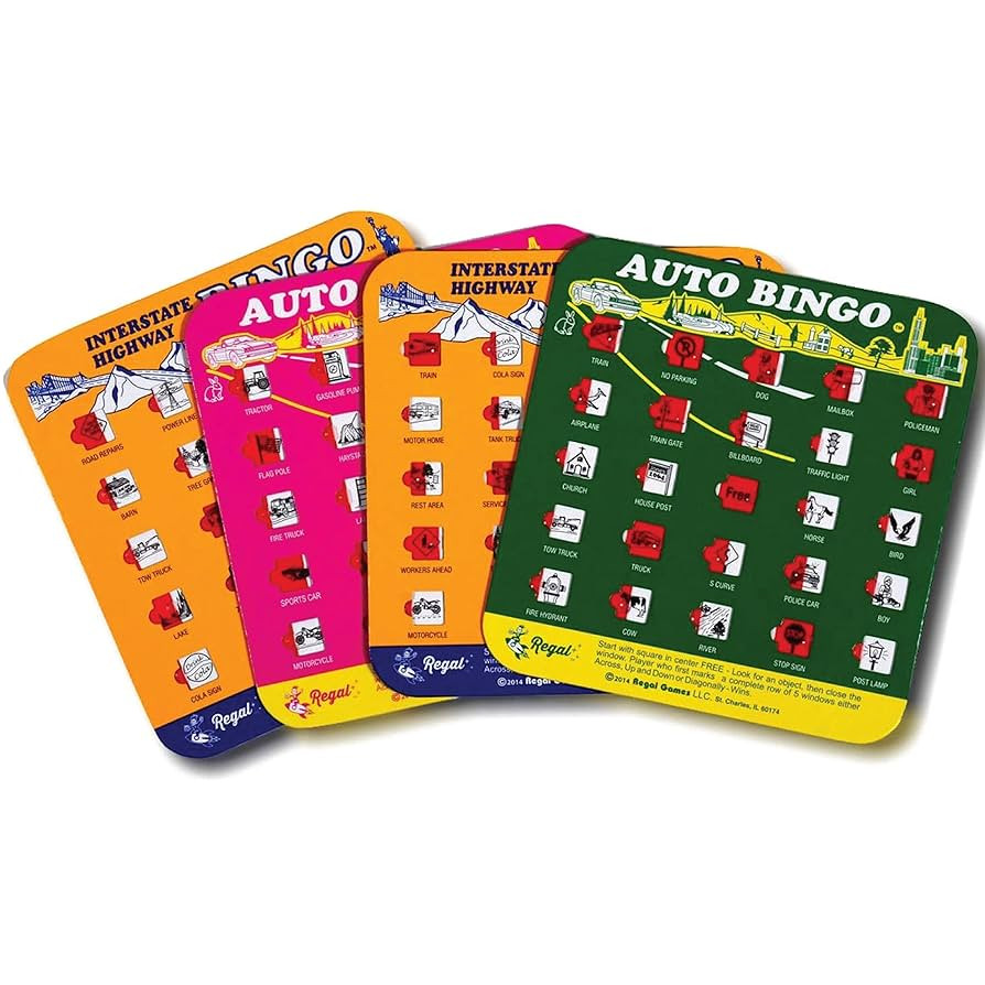 Regal Games Finger-Tip Shutter Bingo Cards with Sliding Windows - Interstate Bingo & Auto Bingo G... | Amazon (US)