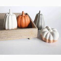 6ct Multi Ceramic Pumpkins White - Bullseye's Playground™ | Target