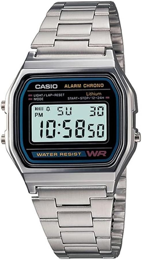 Casio Men's A158WA-1DF Stainless Steel Digital Watch | Amazon (US)