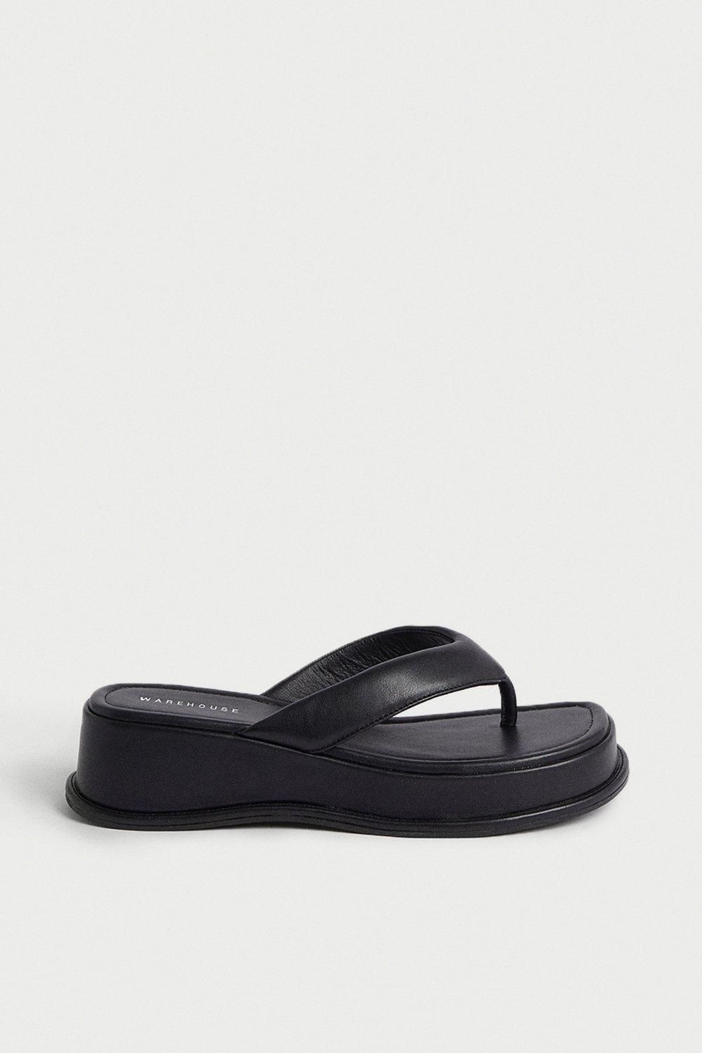 Toe Thong Flatform Sandal | Warehouse UK & IE