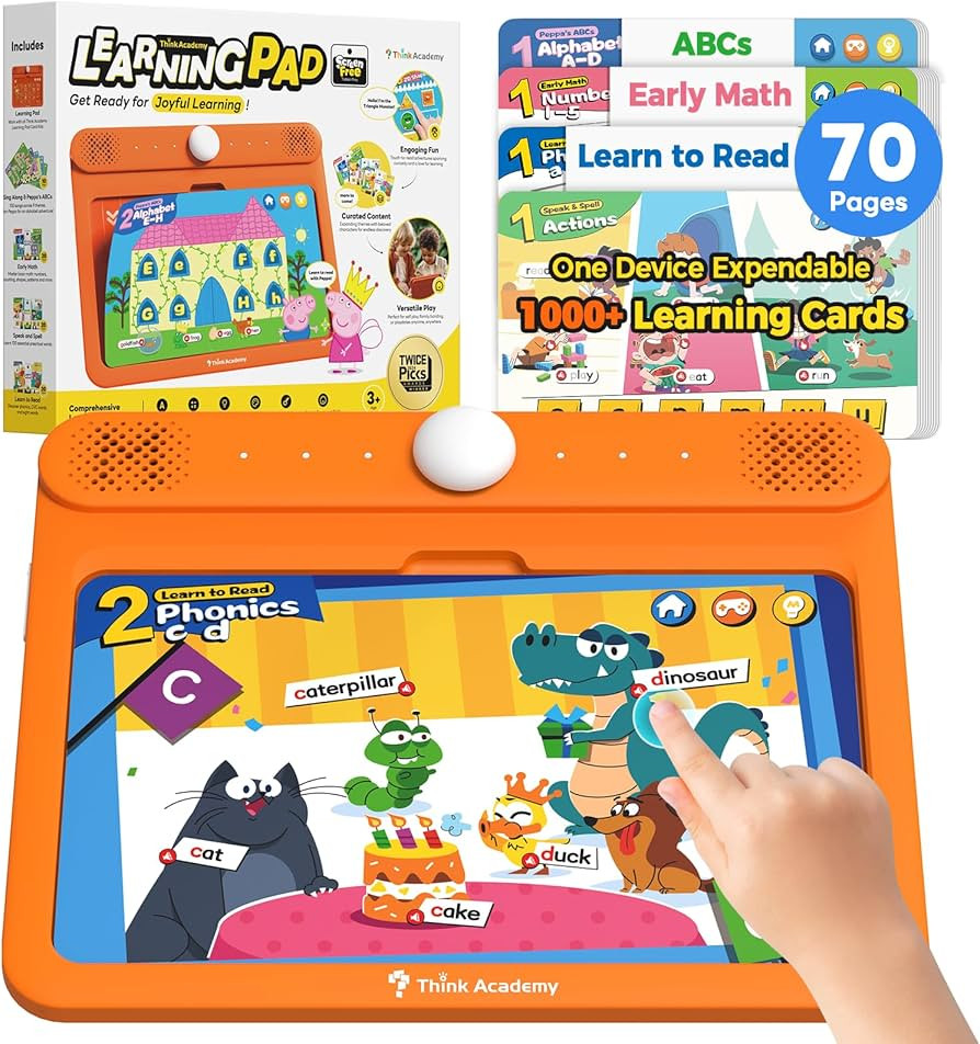 Kids Learning Pad - 70 Themes Expendable Educational Tablet to Learn Alphabet, Sight Words, Numbe... | Amazon (US)