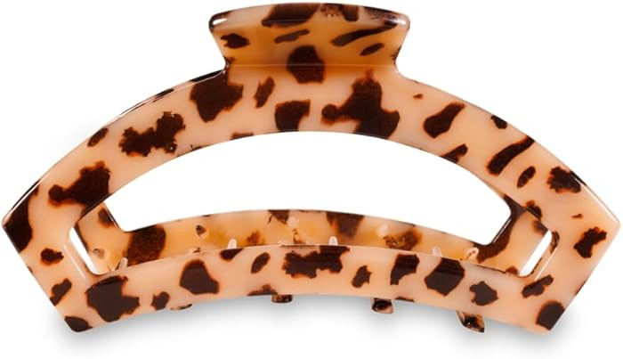 TELETIES - Large Open Claw Clip - Ideal for Curly, Long, Thick, or Wavy Hair - For All Hair Textu... | Amazon (US)