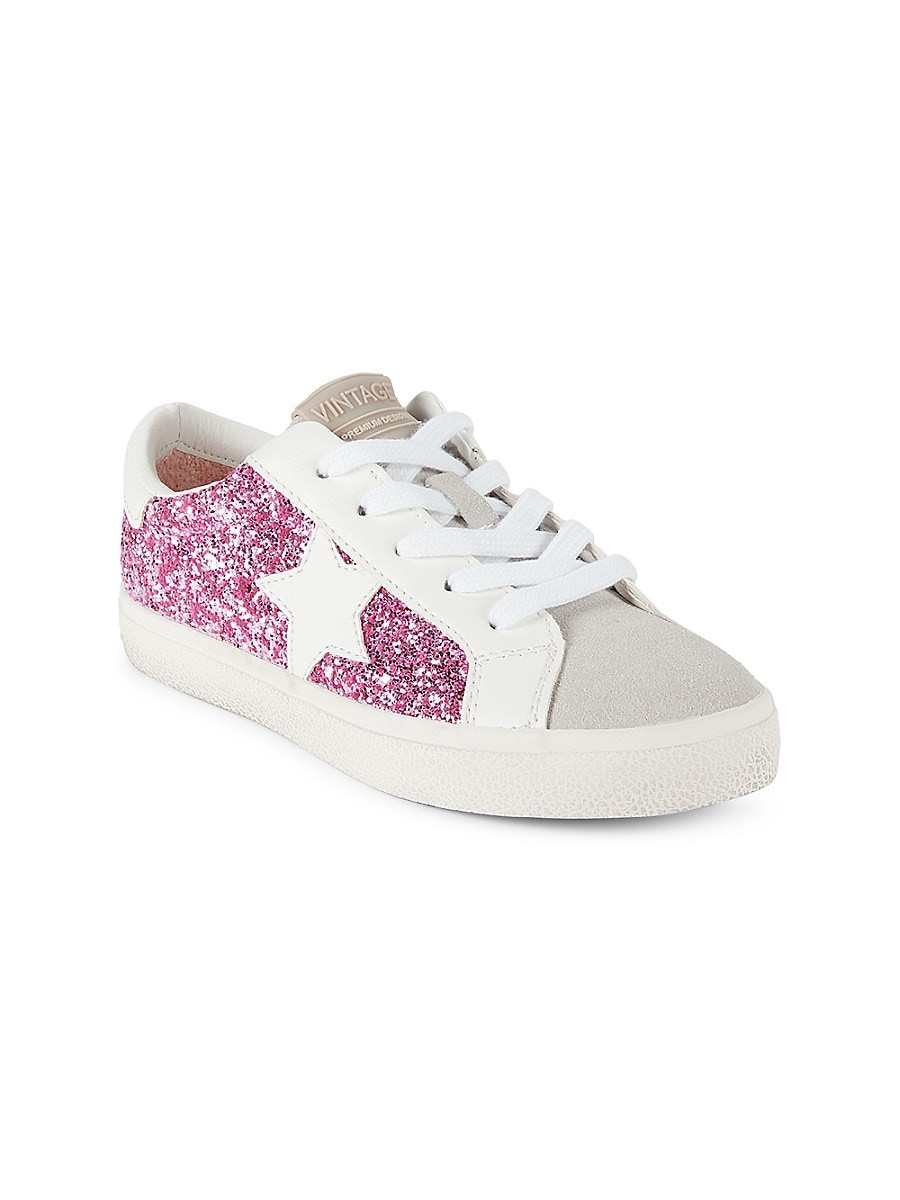 Vintage Havana Mona Girl's Embellished Sneakers - Pink Grey - Size 1 (Child) | Saks Fifth Avenue OFF 5TH