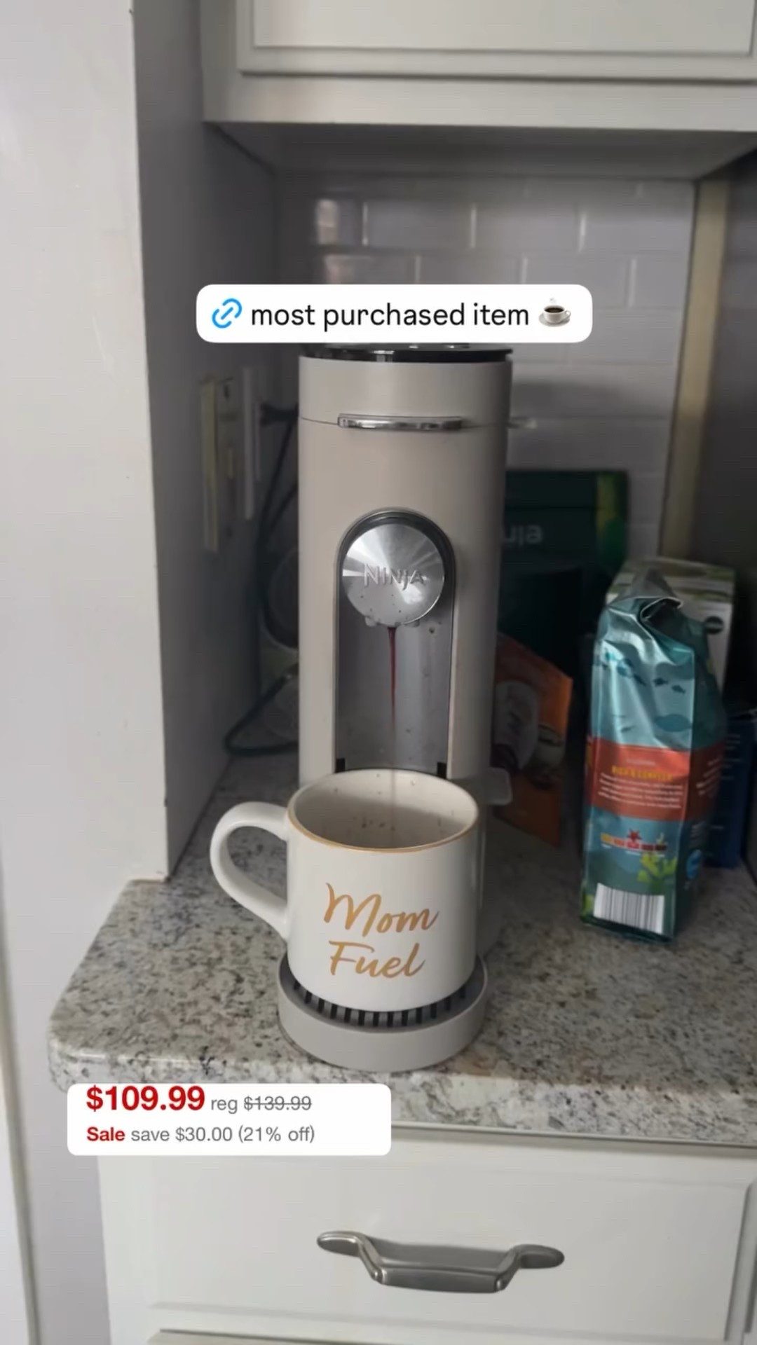 @ninjakitchen. Yall love this coffee maker as much as I do! It does so much and the aesthetics just make me happy every morning! On major sale! 

#LTKSaleAlert #LTKmorningroutine #LTKHome