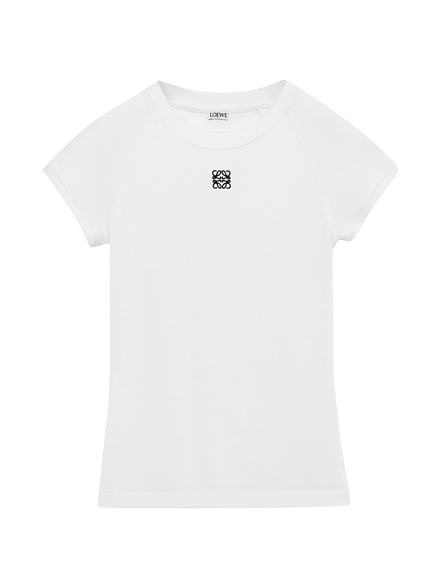 Women's Small-Fit Logo T-Shirt - White - Size Large | Saks Fifth Avenue