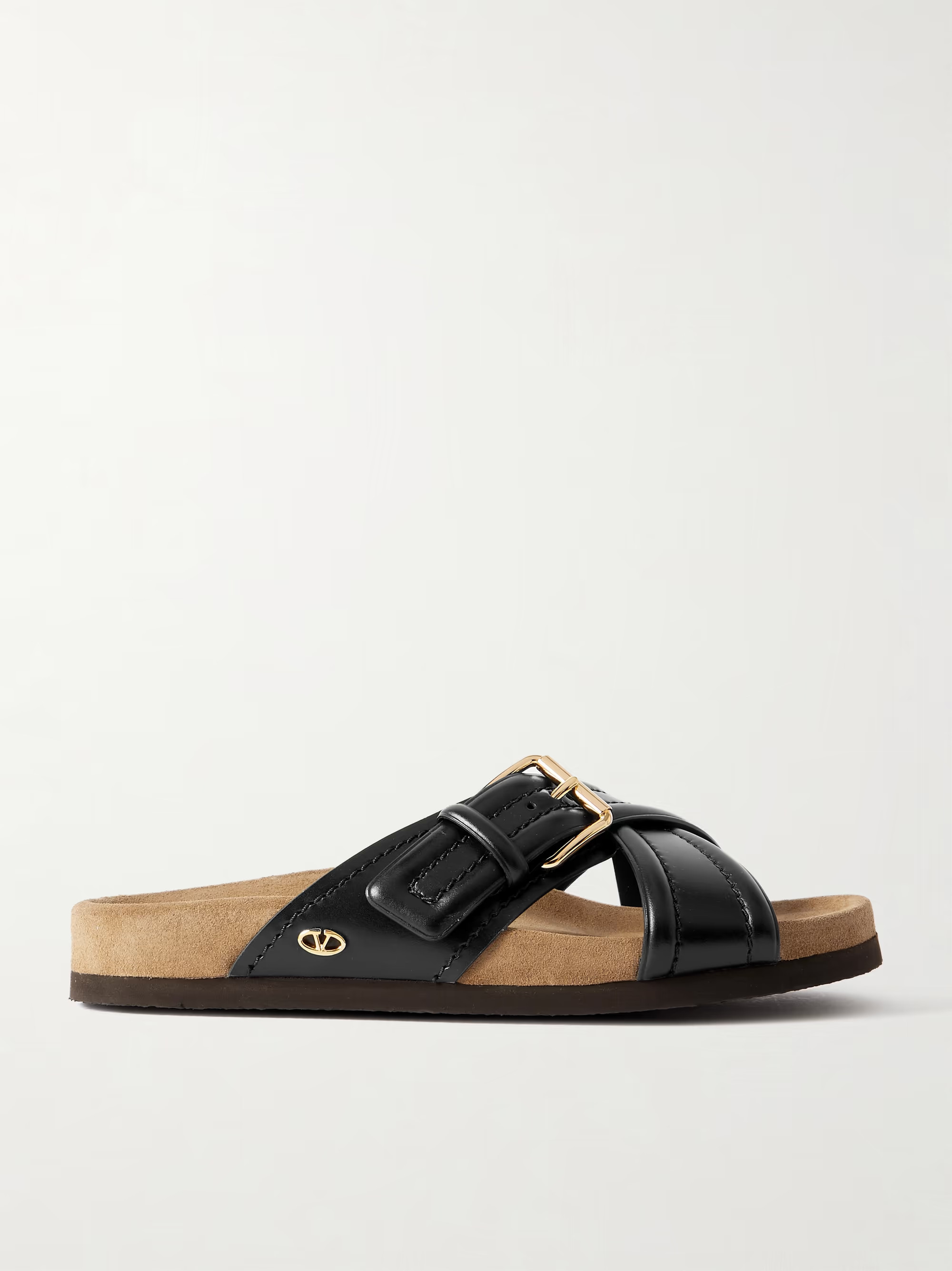 VALENTINO GARAVANIFussfriend buckled leather slides | NET-A-PORTER (UK & EU)