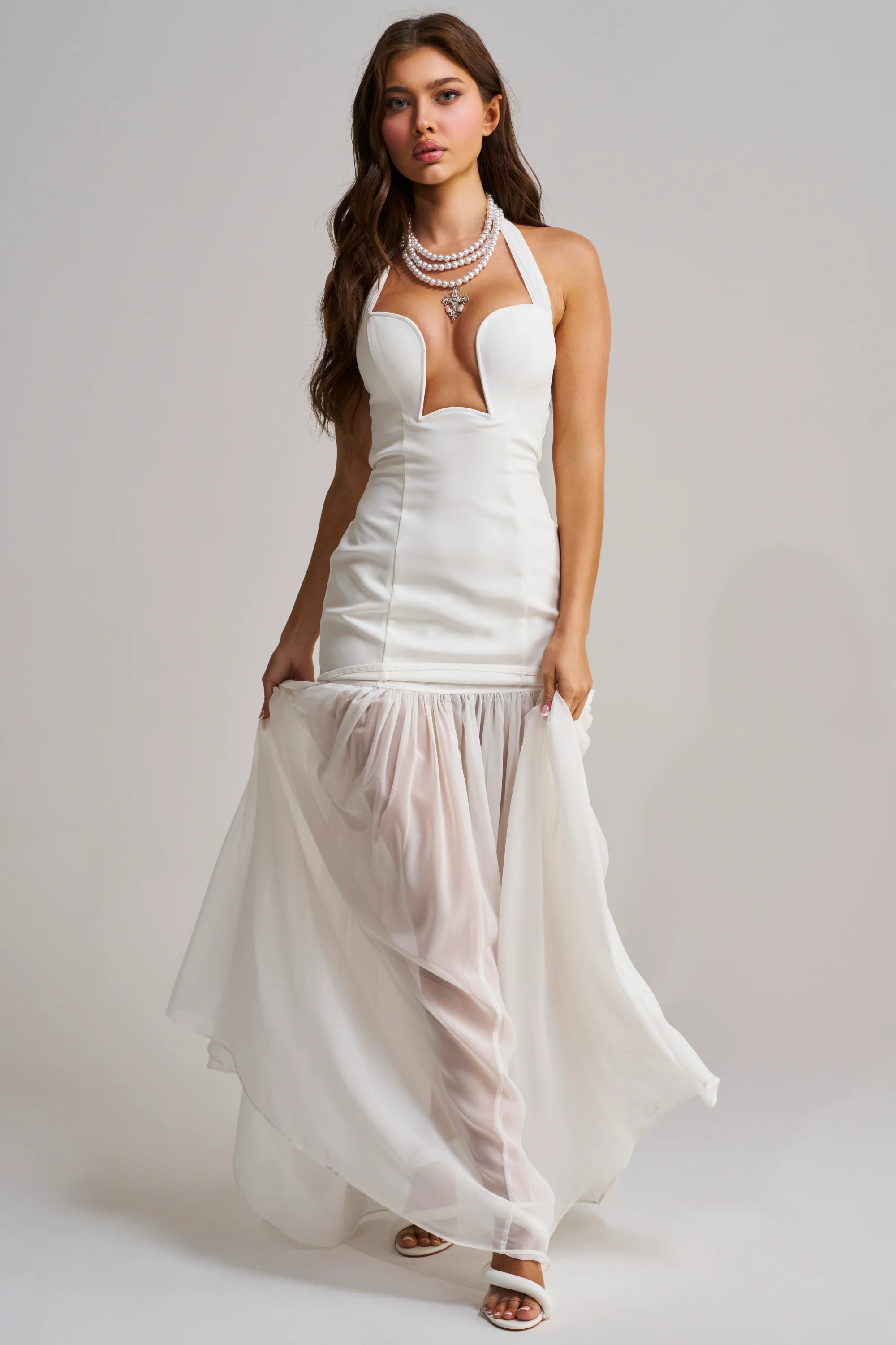 ANGEL ENERGY MAXI DRESS IN WHITE | AKIRA
