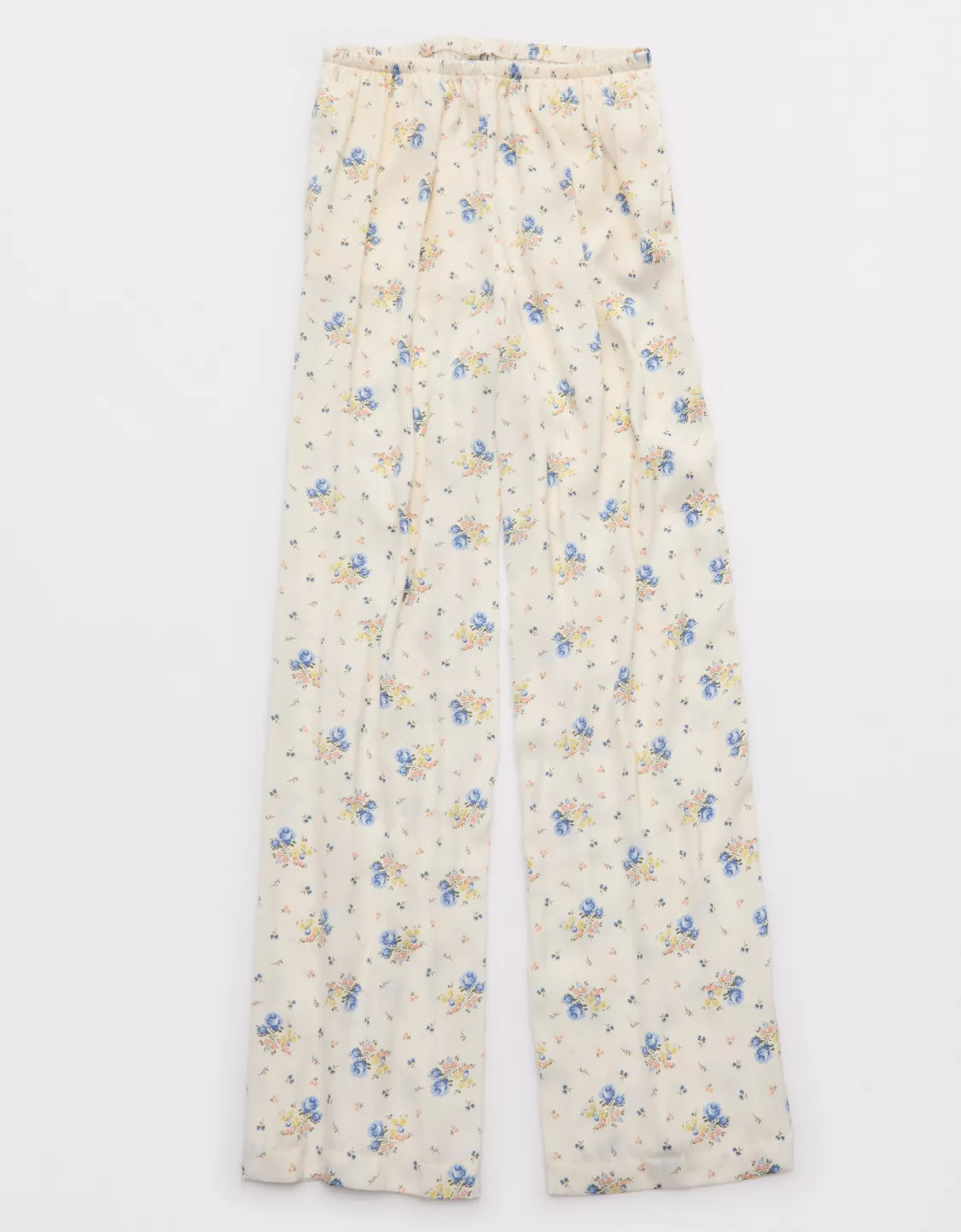 Aerie x Emily + Meritt Satin Floral Print Pant | Aerie