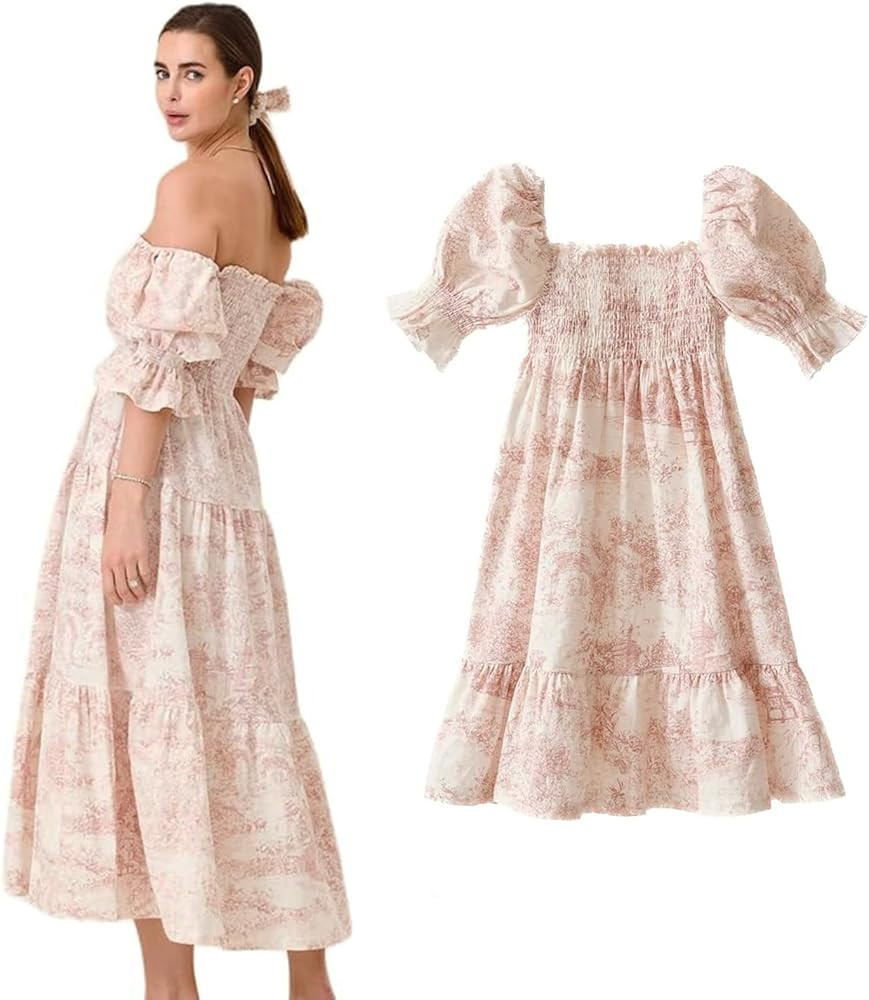 NOTHING FITS BUT Women’s Classic Linen Nursing Dress, Casual Maternity Dress, Baby Pink, L, Han... | Amazon (US)