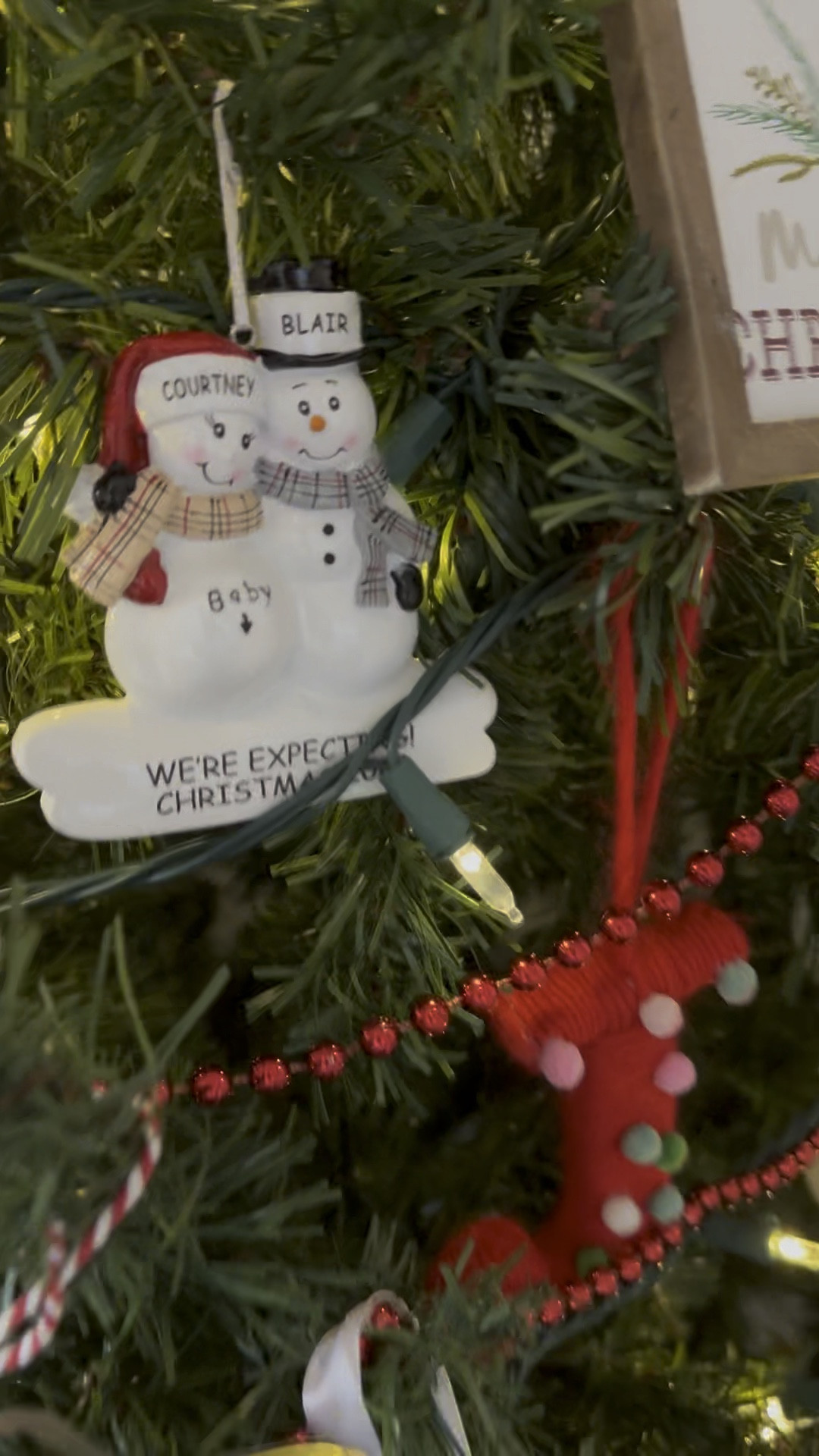 Love our sweet “family tree” with all of our personalized ornaments! 🥰🎄

#LTKHome #LTKHoliday #LTKSeasonal