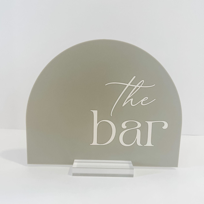 Acrylic Arch Bar Sign | Minted