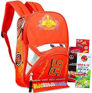 Disney Cars Mini Backpack for Kids Boys ~ Premium 12" Lightning McQueen School Bag with Stickers ... | Amazon (US)