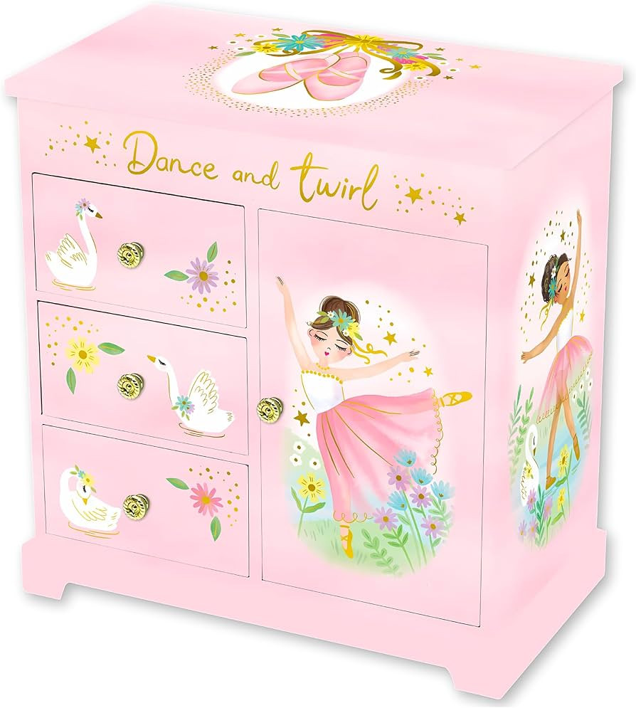 Ballerina Musical Jewelry Box for Girls - Ballerina Toys for Girls Age 4-6 - Kids Jewelry Box wit... | Amazon (US)