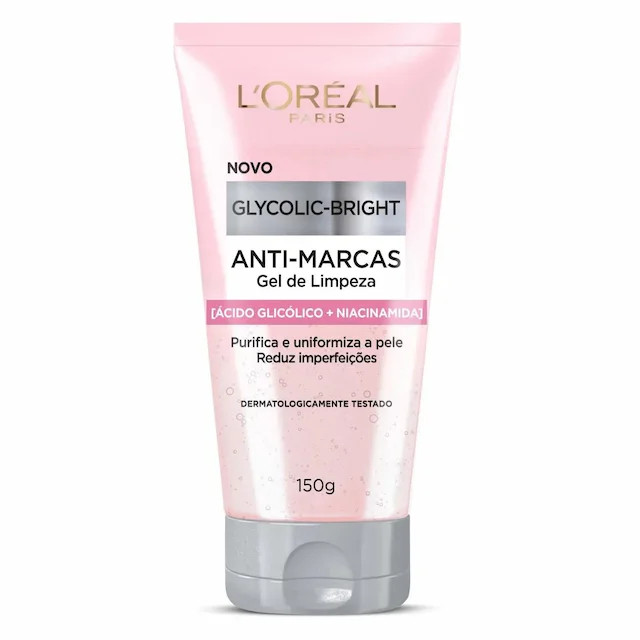 Gel de Limpeza Facial Anti-Marcas L'oréal Paris Glycolic Bright 150g | Drogasil BR