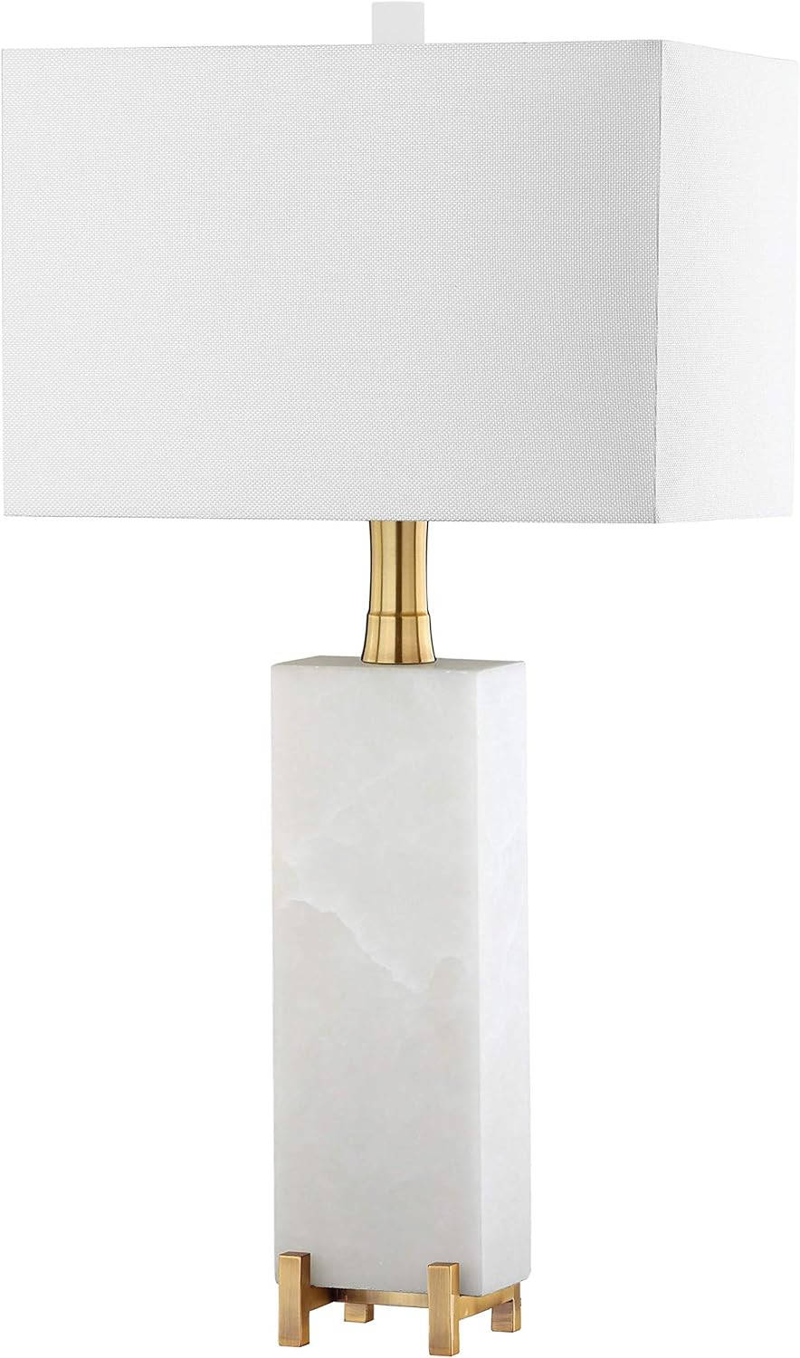 Safavieh TBL4065A Lighting Collection Sloane Alabaster White and Brass Gold Table Lamp | Amazon (US)