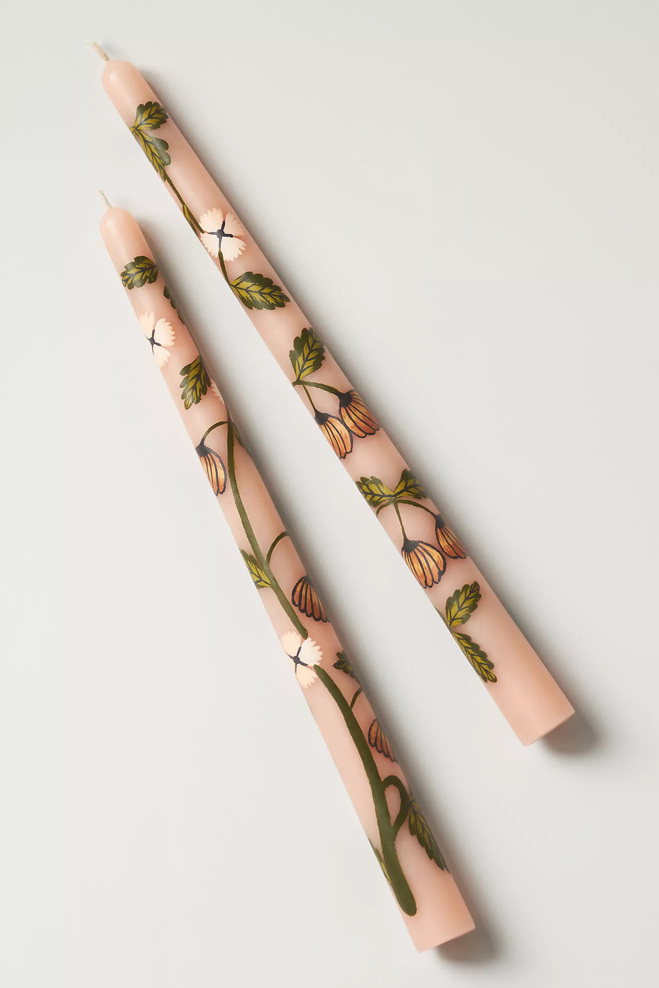 Handpainted Harvest Taper Candles, Set of 2 | Anthropologie (US)