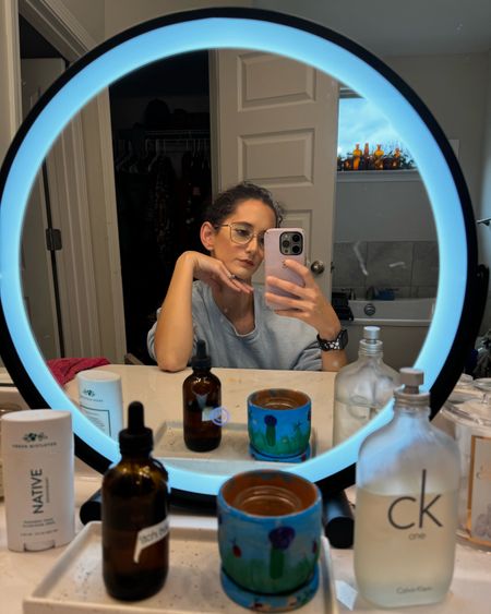 This is the best vanity  mirror I’ve ever owned! It had a built in light which helps me put my makeup on better! It would make an amazing gift for any female! 

#LTKhome #LTKGiftGuide #LTKfindsunder100