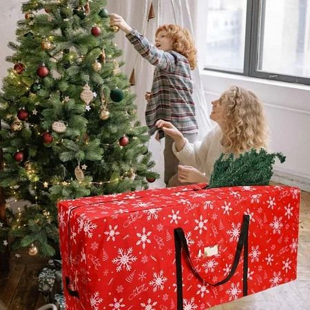Livrdious Christmas Storage Bag Organizer Water Proof Dustproofs Christmas Tree Storage Bag Storage Bag Holiday Product Storage Christmas Pajamas For Family on Clearance | Walmart (US)