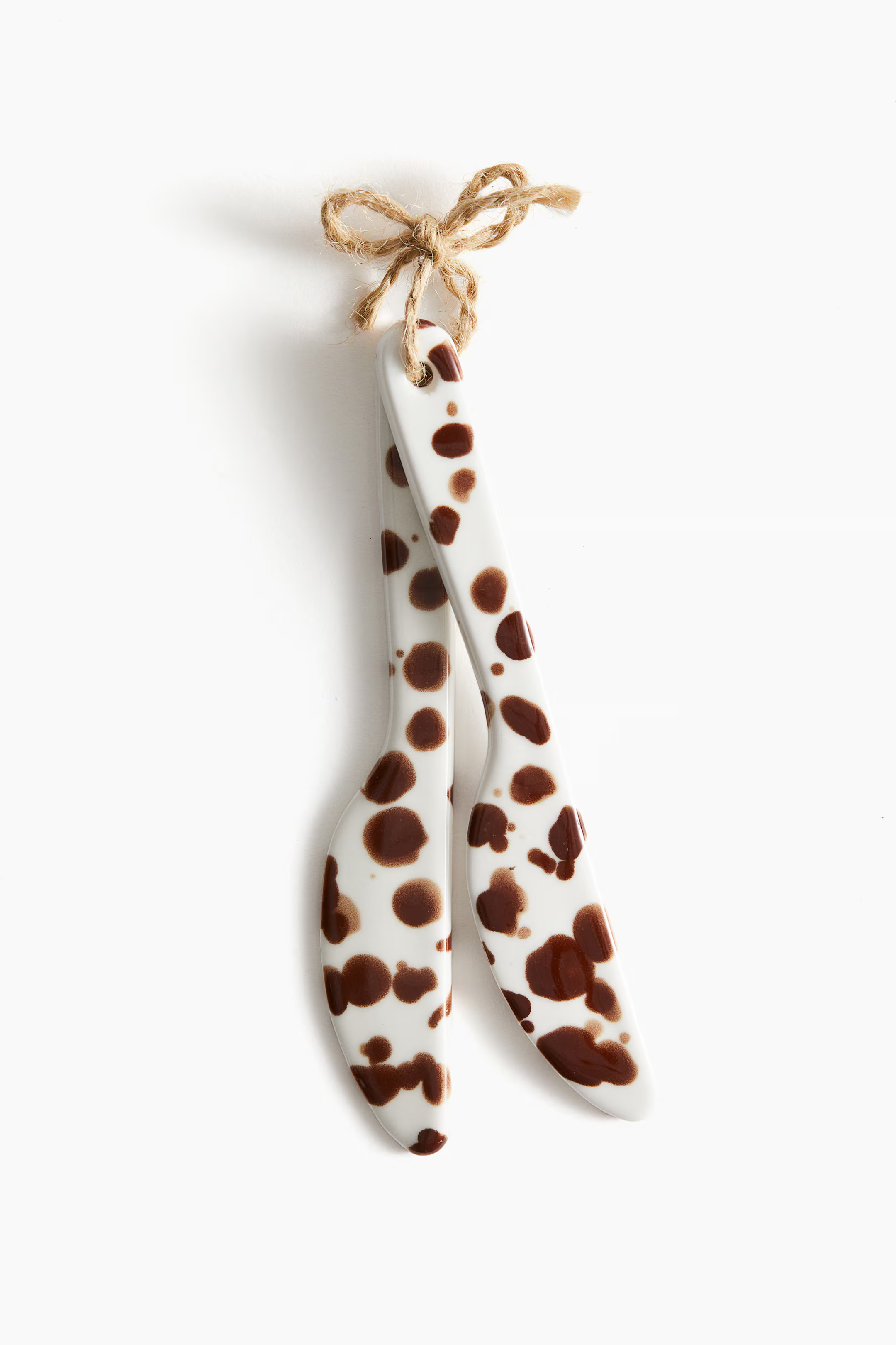 2-pack patterned stoneware butter knives | H&M (UK, MY, IN, SG, PH, TW, HK)