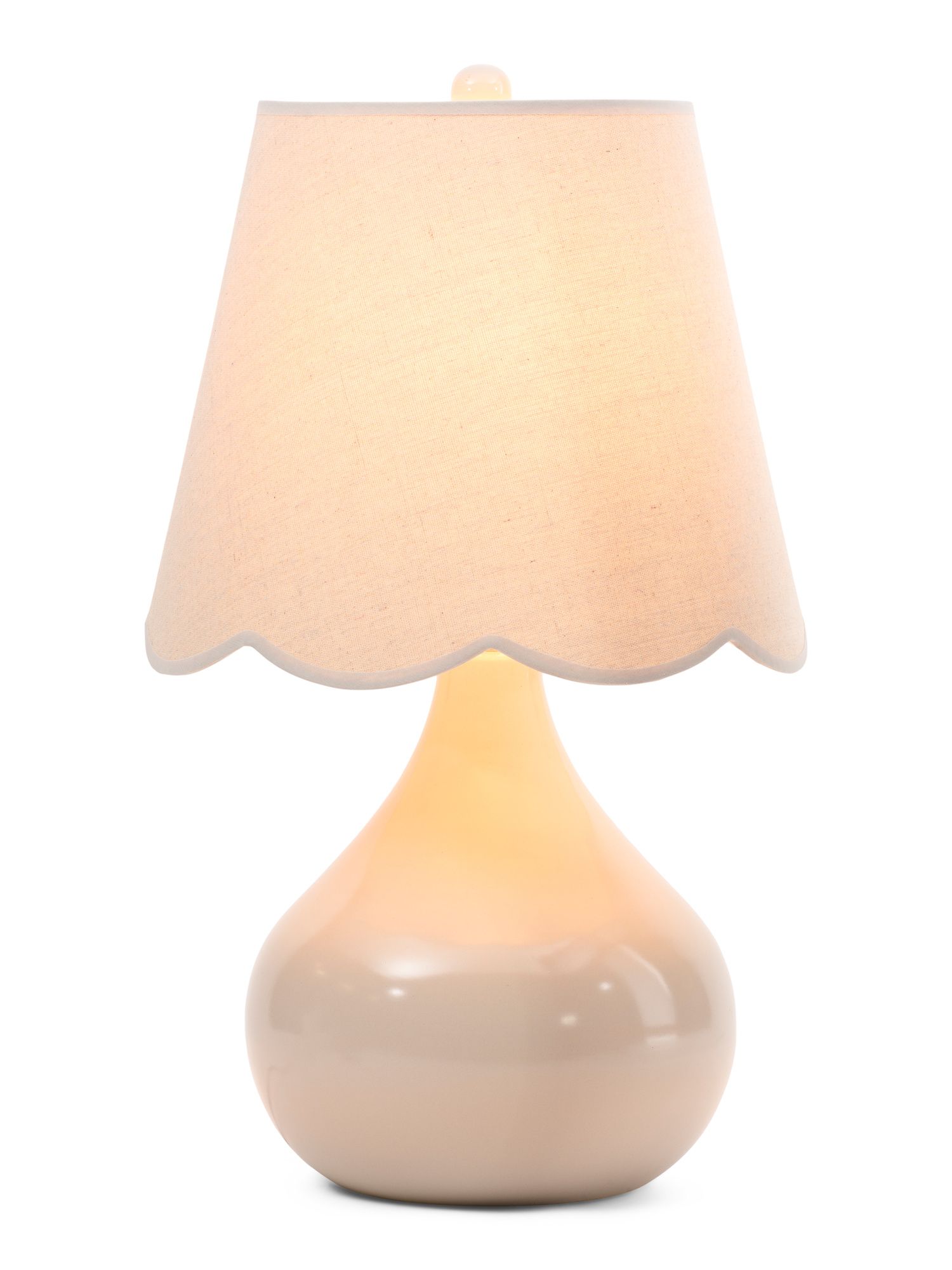 24in Scalloped Shade Ceramic Lamp | Marshalls