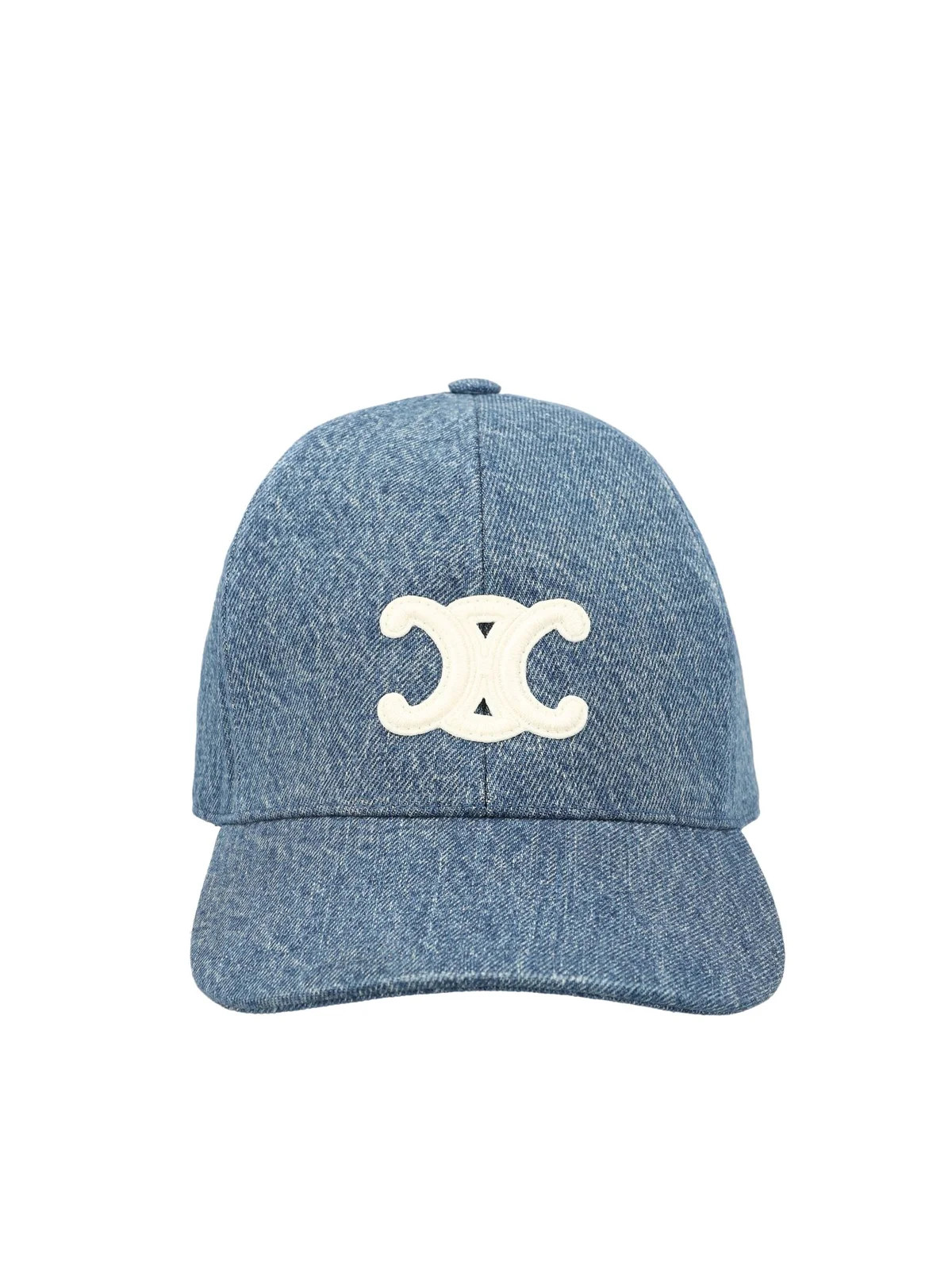 Celine Logo-Patch Denim Baseball Hat | Cettire Global