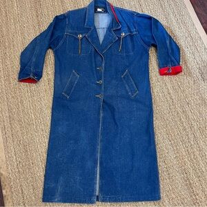 Vintage Andy Johns Denim Cowboy Duster Long Jacket Women’s Size L | Poshmark