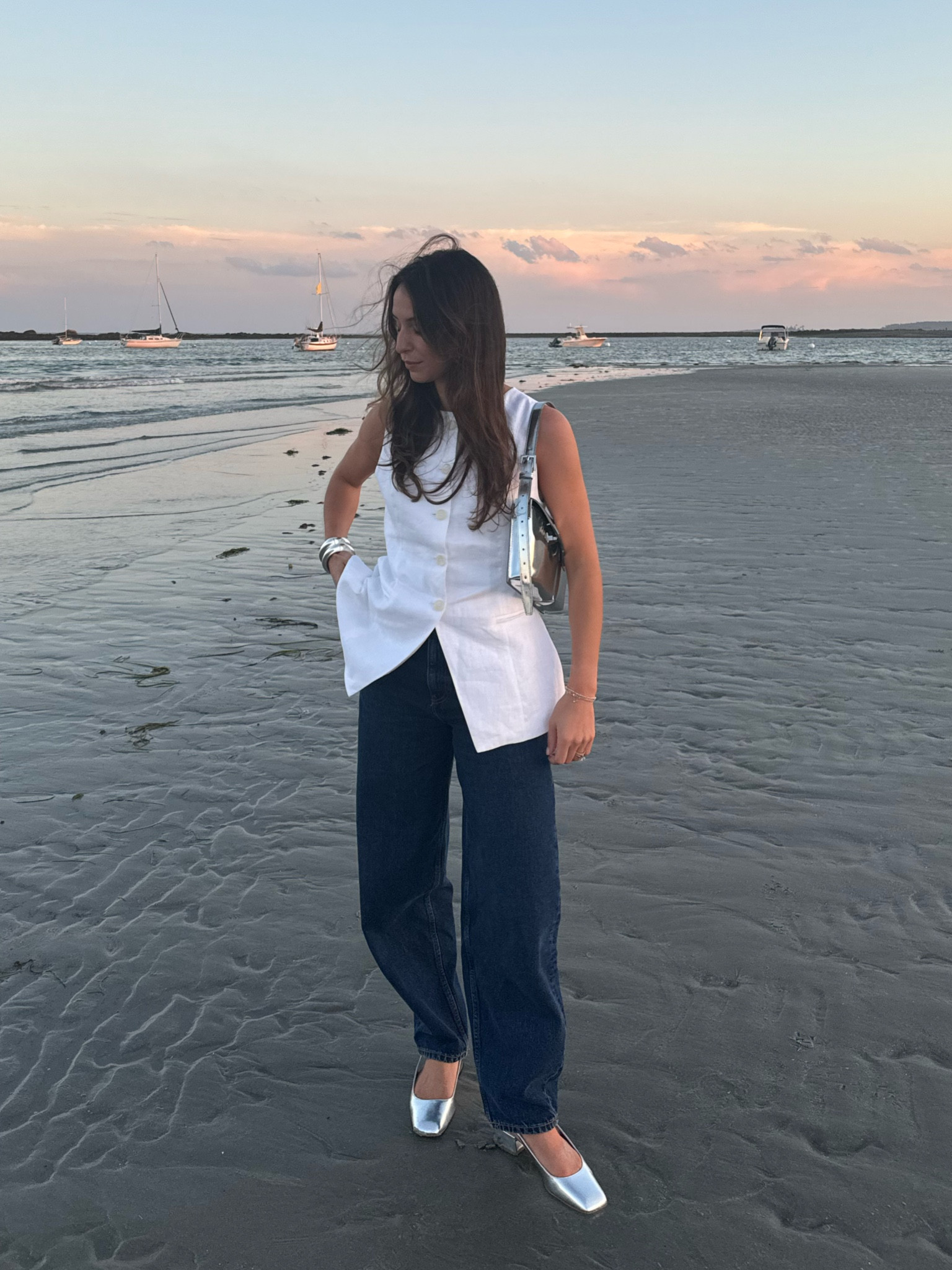 Shoes are old Zara. Linked jeans in a different wash. Everyday outfit. Denim. Linen top. Silver bag  

#LTKSeasonal #LTKShoeCrush #LTKItBag