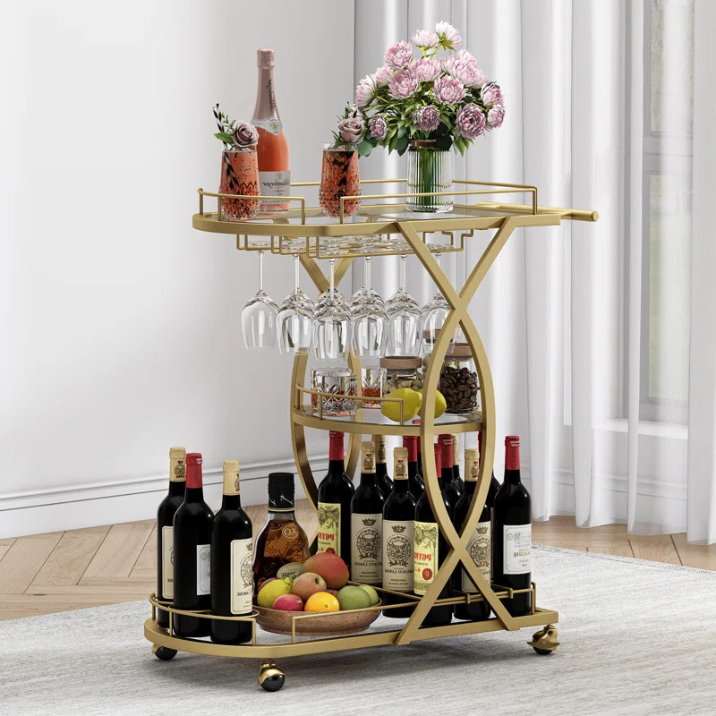 Bairoil Metal Bar Cart | Wayfair North America