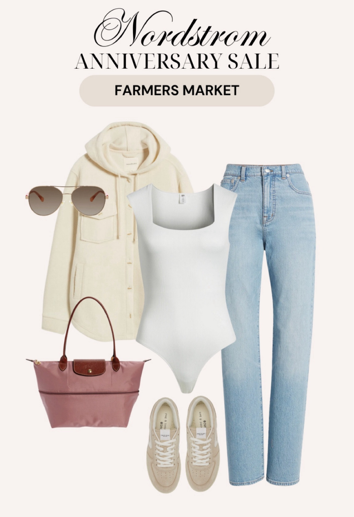 NSALE Styled Outfit 2024
Farmers Market, Fall Fashion, Sale, Sunglasses, Bodysuit, Longchamp, Sneakers, Denim, Jeans

#LTKSaleAlert #LTKSeasonal #LTKxNSale