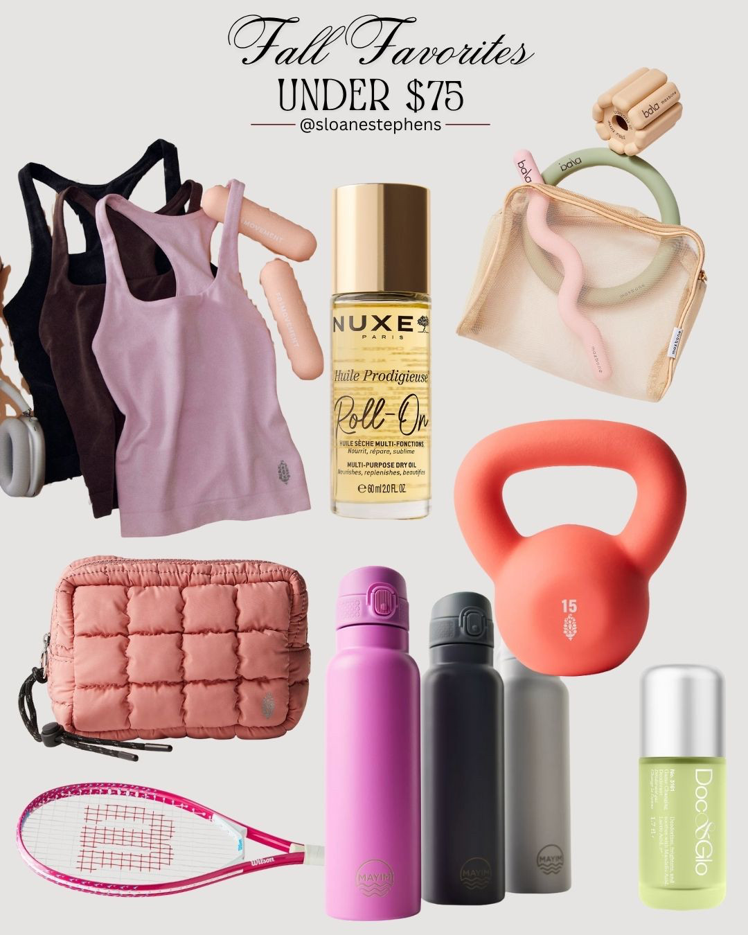 Affordable Fall Favorites Under $75 🍂✨
Style, wellness, and comfort — all without breaking the bank. From cozy tanks and must-have gym gear to @docandglo glow essentials, these are fall staples worth adding to cart.


#FallFavorites #AffordableFinds #Under75 #LTKFinds #TennisStyle #WellnessEssentials #DocAndGlo #PinterestStyle #FallAesthetic #BudgetFriendly 

 #LTKGiftGuide #LTKHoliday #LTKSeasonal