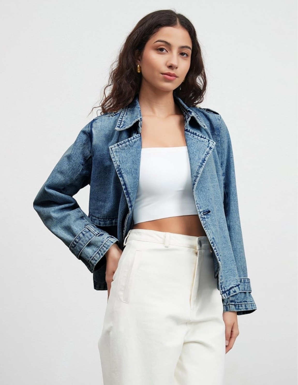 Elevated denim jacket // fall fashion