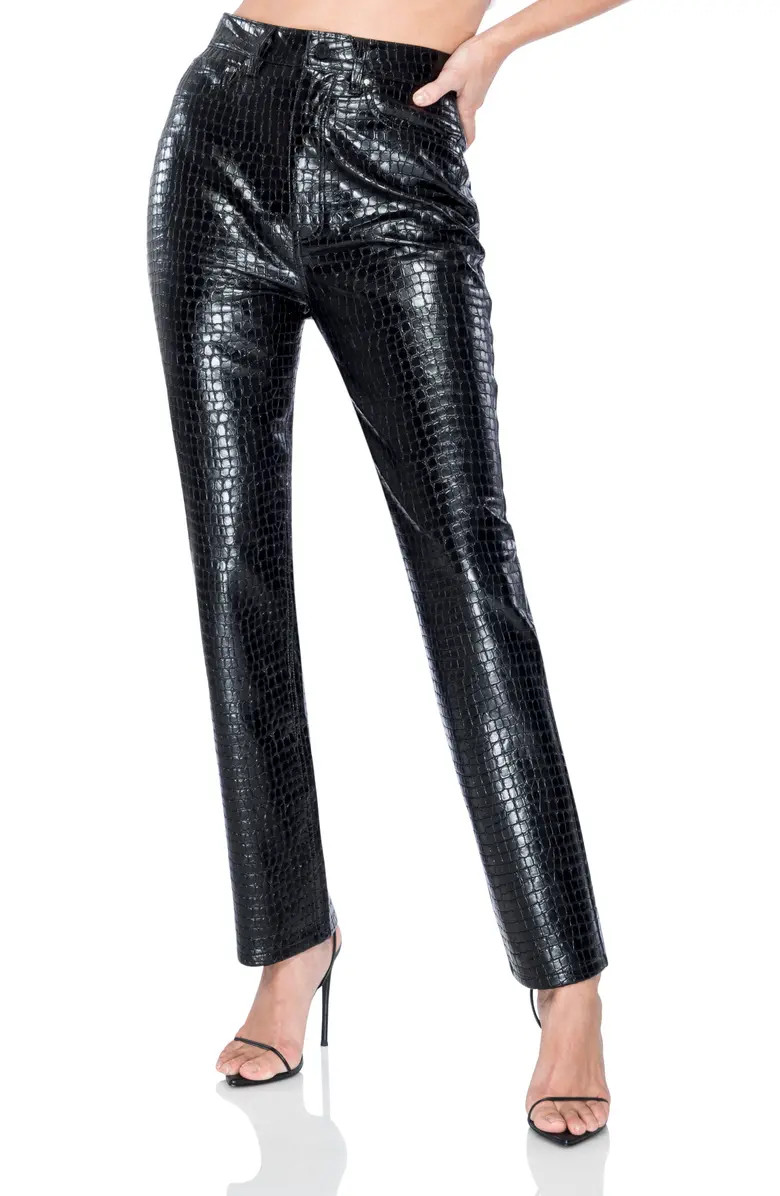 Heston Faux Leather Straight Leg Pants | Nordstrom