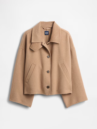 Wool-Blend Swing Jacket | Gap (CA)