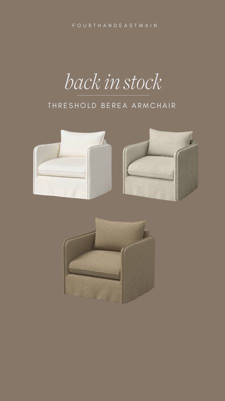 back in stock threshold berea slipcover armchair in all colors 
amazon home, amazon finds, walmart finds, walmart home, affordable home, amber interiors, studio mcgee, home roundup target

#LTKHome