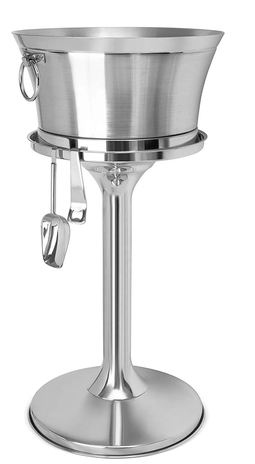 BirdRock Home 18/8 Stainless Steel 30 Qt. Beverage Tub with Stand - Silver | Walmart (US)