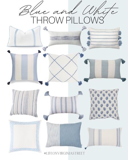 Blue and white throw pillow roundup! Lots of different designs and styles!

coastal home, coastal home decor, throw pillows, indoor throw pillow, outdoor throw pillow, coastal living room, beach house decor, target, walmart, amazon, at home

#LTKhome #LTKSeasonal #LTKFind