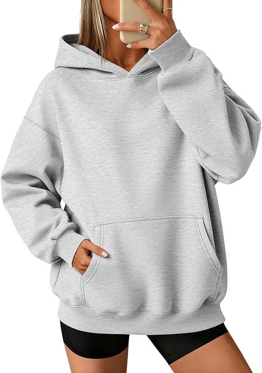 ATHMILE Womens Oversized Hoodies Fleece Sweatshirts Long Sleeve Sweaters Pullover Fall Clothes wi... | Amazon (US)