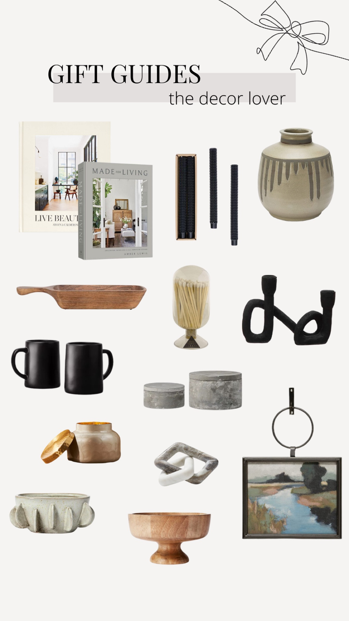 Holiday Gift Guide for the Decor Lover! 

#LTKGiftGuide #LTKSeasonal #LTKHoliday