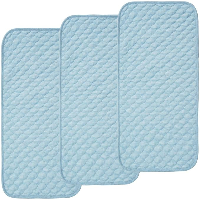 BlueSnail Quilted Thicker Waterproof Changing Pad Liners, 3 Count (Blue) | Amazon (US)