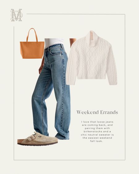 Casual fall weekend look
Birkenstocks
Loose jeans
Turtleneck sweaters 

#LTKSeasonal #LTKshoecrush