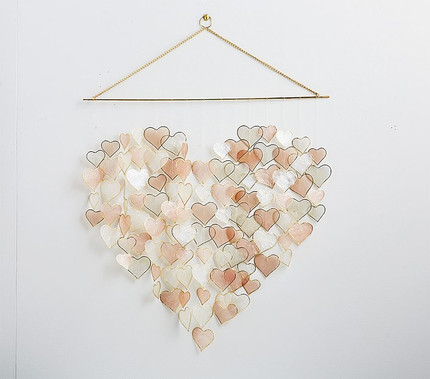 Click for more info about Capiz Heart Wall Hanging